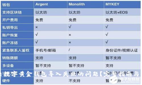 如何解决数字黄金钱包导入失败的问题？完整指南与解决方案