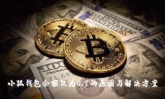 小狐钱包余额仅为0.1的原